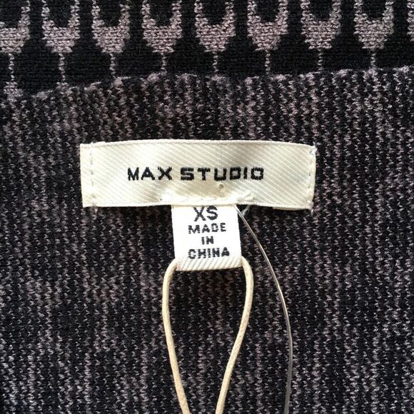 🆕Max Studio Knit Black Midi Skirt - Picture 6 of 7